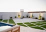 do backyard landscape design 3d visualization rendering for pool, patio, garden